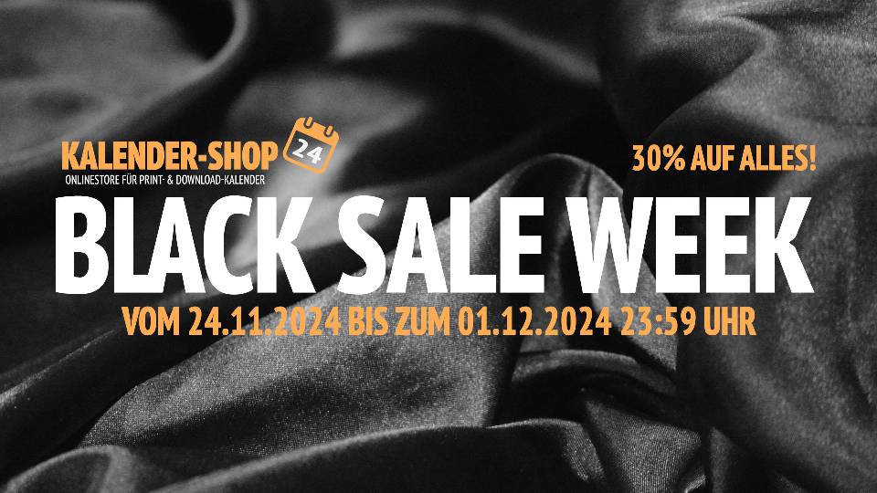 Black Sale Week 2024 bei Kalender-Shop24